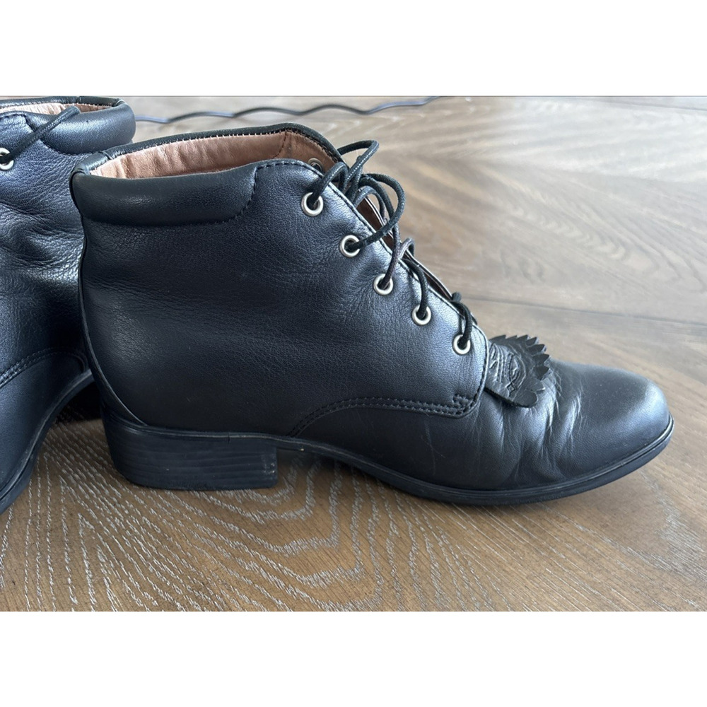 Ariat Josie Leather Lace Up Paddock Boot Kiltie Equestrian Barn Core Western| 8B - Picture 3 of 12